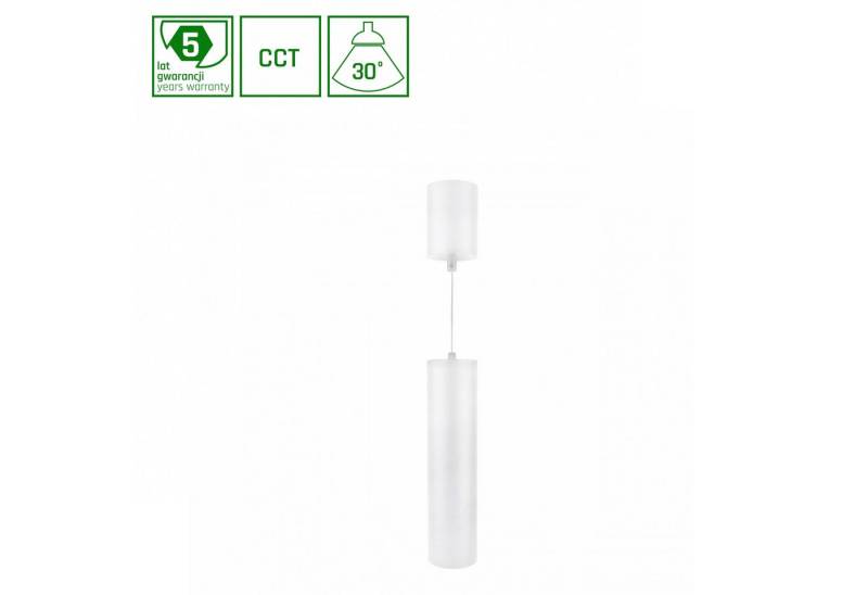 Spectrum LED Deckenleuchte 1W Deckenleuchte 1070lm weiß 30° höhenverstellbar 230V 2700-6000K CCT, Leuchtmittel fest integriert, CCT, Höhenverstellung von 0 - 160 cm, CCT von Spectrum