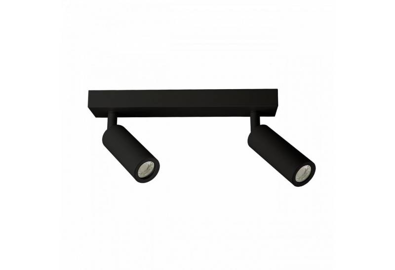 Spectrum LED Deckenleuchte LED Wandleuchte Madara 2x GU10 MR11 schwenkbar IP20 schwarz max4W rund, Kein Leuchtmittel enthalten, schwenkbar von Spectrum