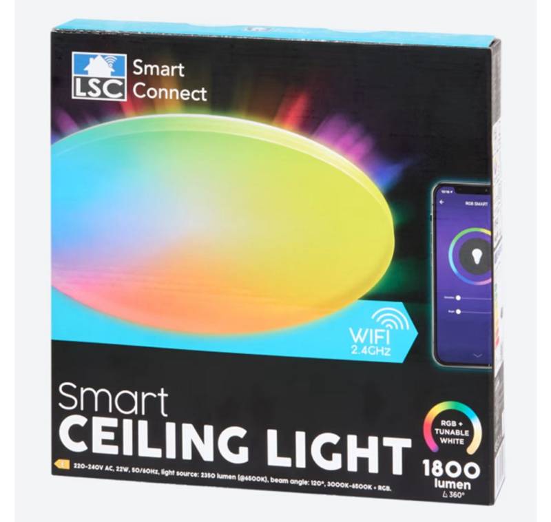 Spectrum LED Deckenleuchte LSC Smart Connect Deckenlampe von Spectrum