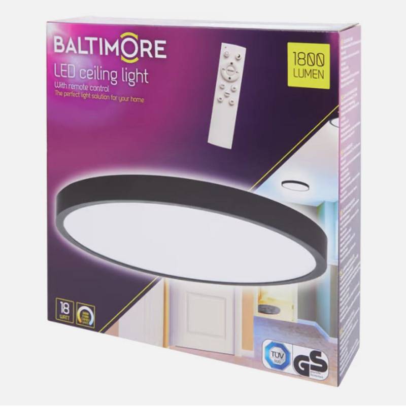 Spectrum LED Deckenspot LED-Deckenlampe mit Fernbedienung dimmbar, Tageslichtweiß von Spectrum