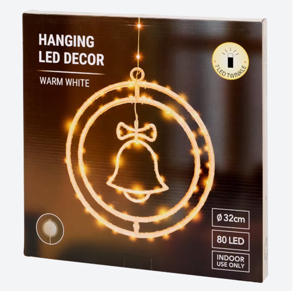 Spectrum LED Dekofigur Deko-Ring hängend 78 LED Durchm. 32 cm Hanging LED Dekor, LED fest integriert, warmweis Spectrum LED Dekofigur Deko-Ring hängend 78 LED Durchm. 32 cm Hanging LED Dekor, LED fest integriert, warmweis von Spectrum