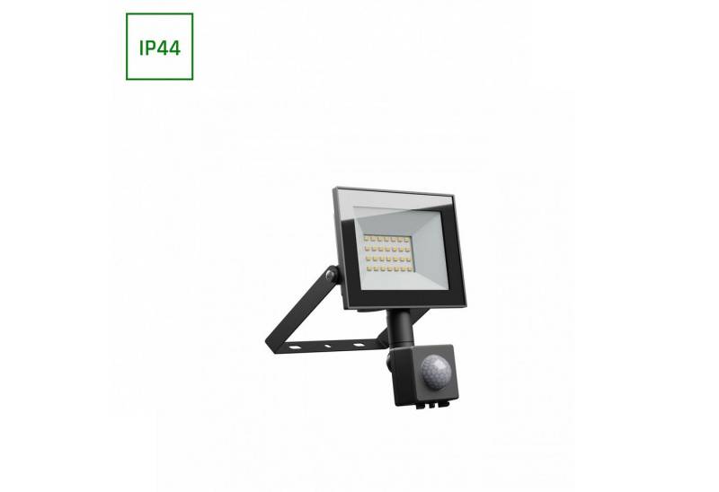 Spectrum LED Flutlichtstrahler LED Fluter 20W Strahler1650lm 100° IP44 Kalt 6000K mit Bewegungssensor, Leuchtmittel fest integriert, Kaltweiß, IP44, IK07, mit Bewegungssensor von Spectrum