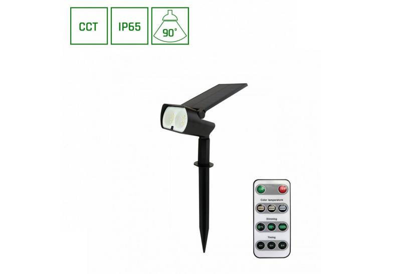 Spectrum LED Gartenleuchte LED Solarleuchte Gartenspot mit Erdspieß IP65 2W 200lm schwarz CCT, Leuchtmittel fest integriert, CCT, CCT-Funktion, Betriebsdauer >8~12 Stunden, Ladezeit 5 Stunden, IP65 Spectrum LED Gartenleuchte LED Solarleuchte Gartenspot mit Erdspieß IP65 2W 200lm schwarz CCT, Leuchtmittel fest integriert, CCT, CCT-Funktion, Betriebsdauer >8~12 Stunden, Ladezeit 5 Stunden, IP65 von Spectrum