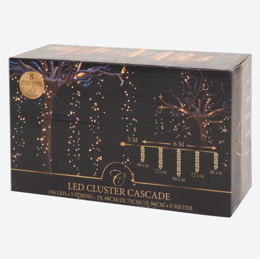 Spectrum LED-Lichterkette Cascade Cluster 5 Girlanden 336 LED ww Spectrum LED-Lichterkette Cascade Cluster 5 Girlanden 336 LED ww von Spectrum