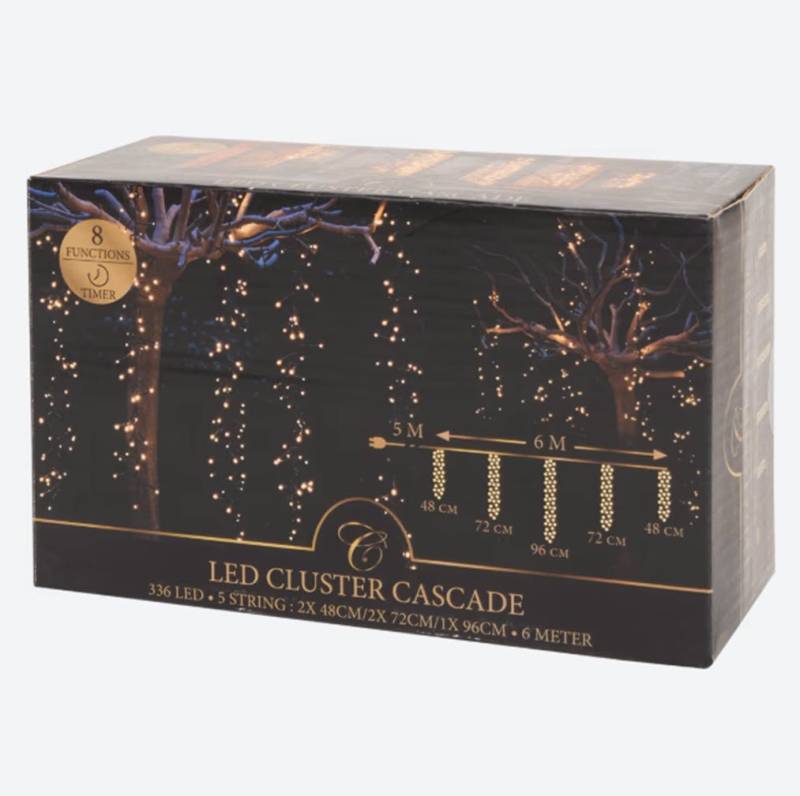 Spectrum LED-Lichterkette Cascade Cluster 5 Girlanden 336 LED ww Spectrum LED-Lichterkette Cascade Cluster 5 Girlanden 336 LED ww von Spectrum