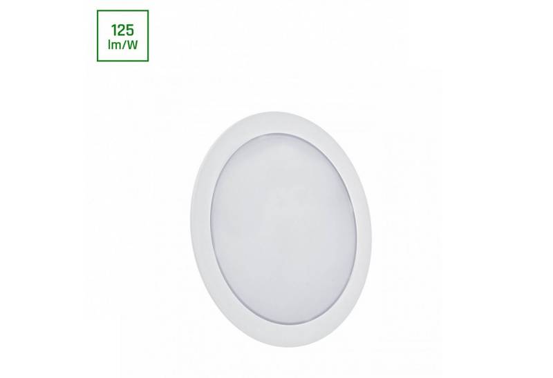 Spectrum LED Panel LED Panel Algine Einbauleuchte 12W rund weiß 1500lm IP20 Warm 3000K, LED fest integriert, Warmweiß, Deckenlampe von Spectrum