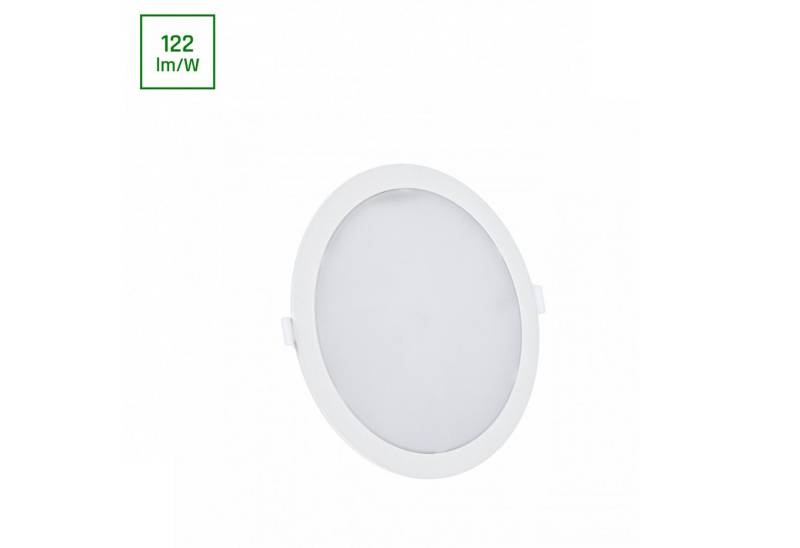 Spectrum LED Panel LED Panel Algine Einbauleuchte 18W rund 2200lm IP20 Warmweiß 3000K, LED fest integriert, Warmweiß, Deckenlampe von Spectrum
