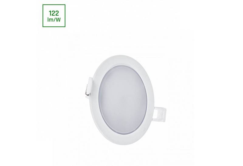 Spectrum LED Panel LED Panel Algine Einbauleuchte 6W rund weiß 750lm IP20 Neutral 4000K, LED fest integriert, Neutralweiß, Deckenlampe von Spectrum