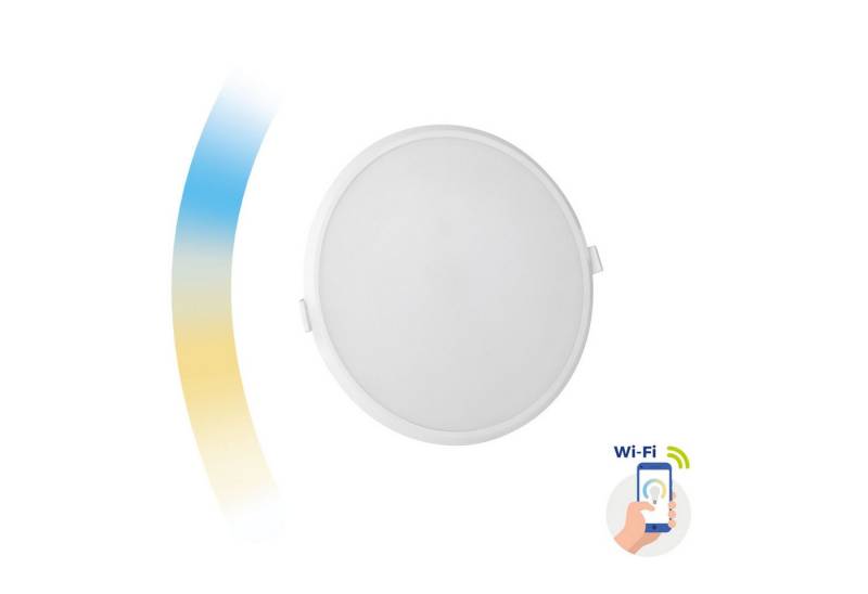 Spectrum LED Panel LED Panel SMART Einbauleuchte 22W 2000lm Alexa CCT 3000K-6500K DIMMBAR, Leuchtmittel fest integriert, CCT, LED-Deckenlampe, CCT von Spectrum