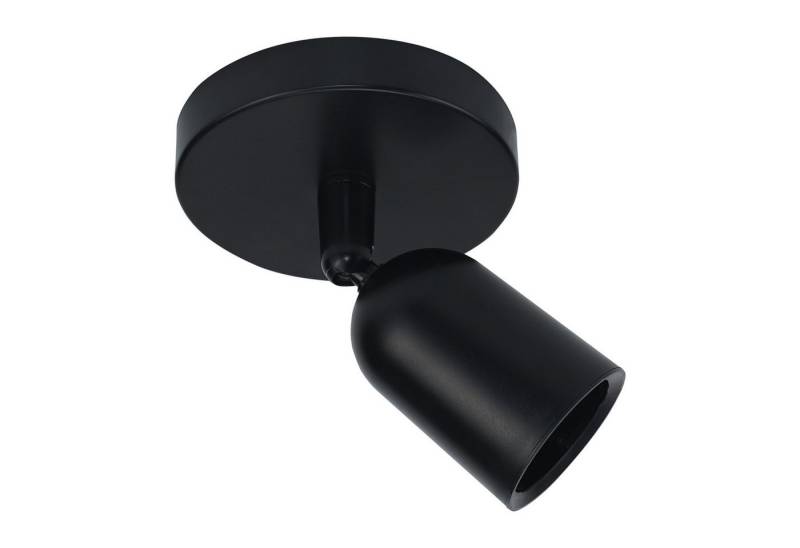 Spectrum LED Wandleuchte LED SOLIS SPOT GU10 schwarz Deckenleuchte IP20 schwenkbar max. 6W rund, Kein Leuchtmittel enthalten, schwenkbar von Spectrum