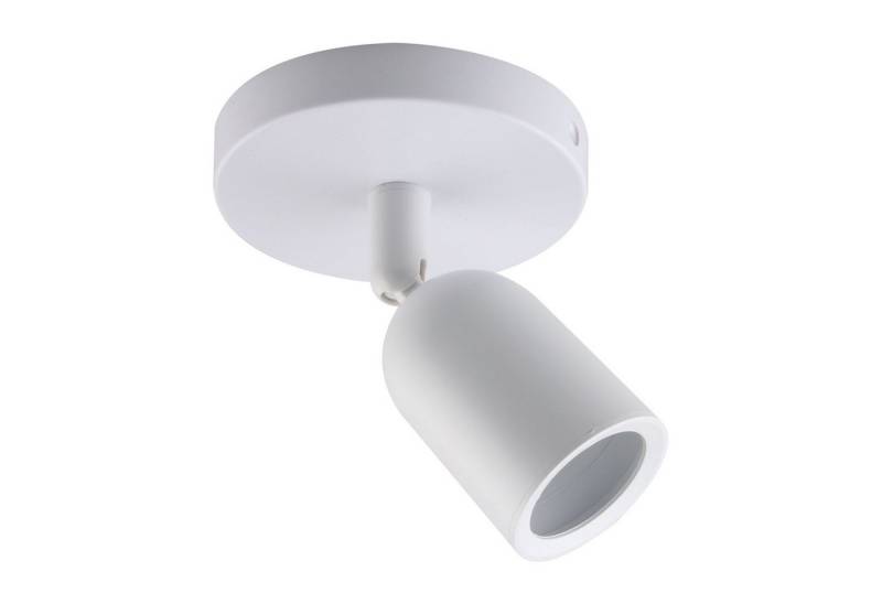 Spectrum LED Wandleuchte SOLIS SPOT GU10 weiß Deckenleuchte IP20 schwenkbar 250V max. 6W rund, Kein Leuchtmittel enthalten, schwenkbar von Spectrum