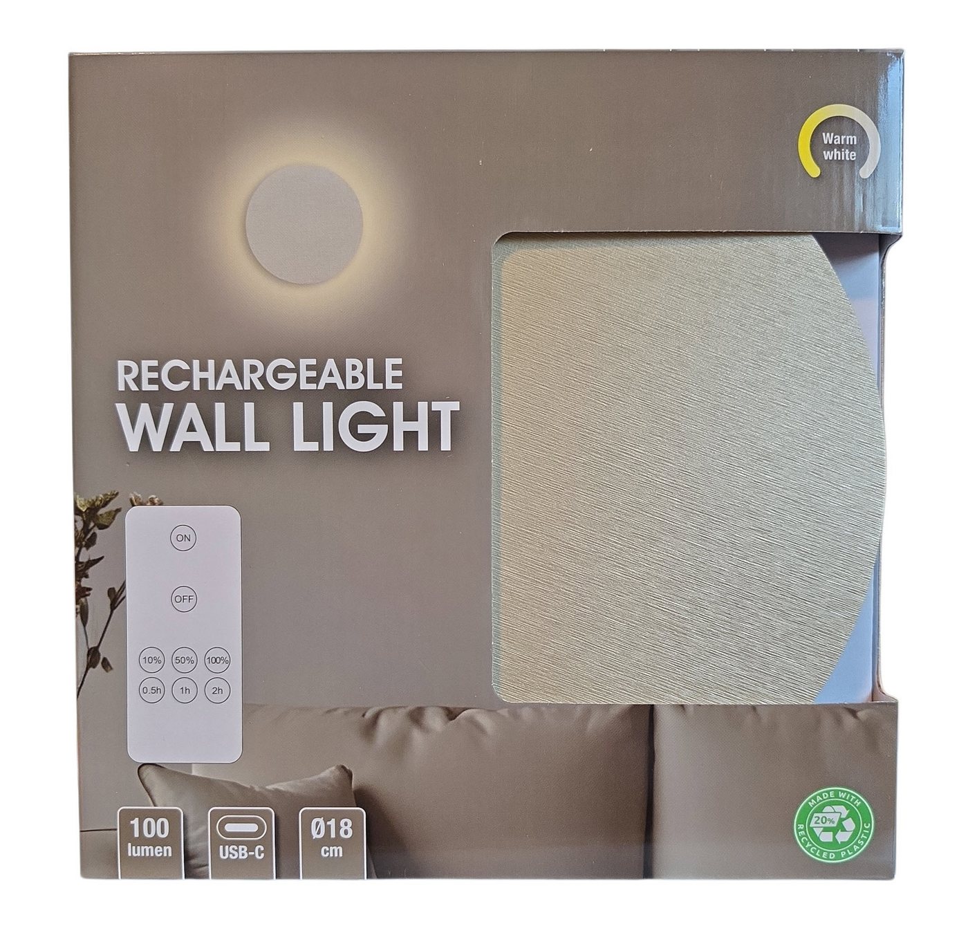 Spectrum LED Wandleuchte Wandleuchte aufladbar 18 cm 100 Lumen, LED fest integriert Spectrum LED Wandleuchte Wandleuchte aufladbar 18 cm 100 Lumen, LED fest integriert von Spectrum