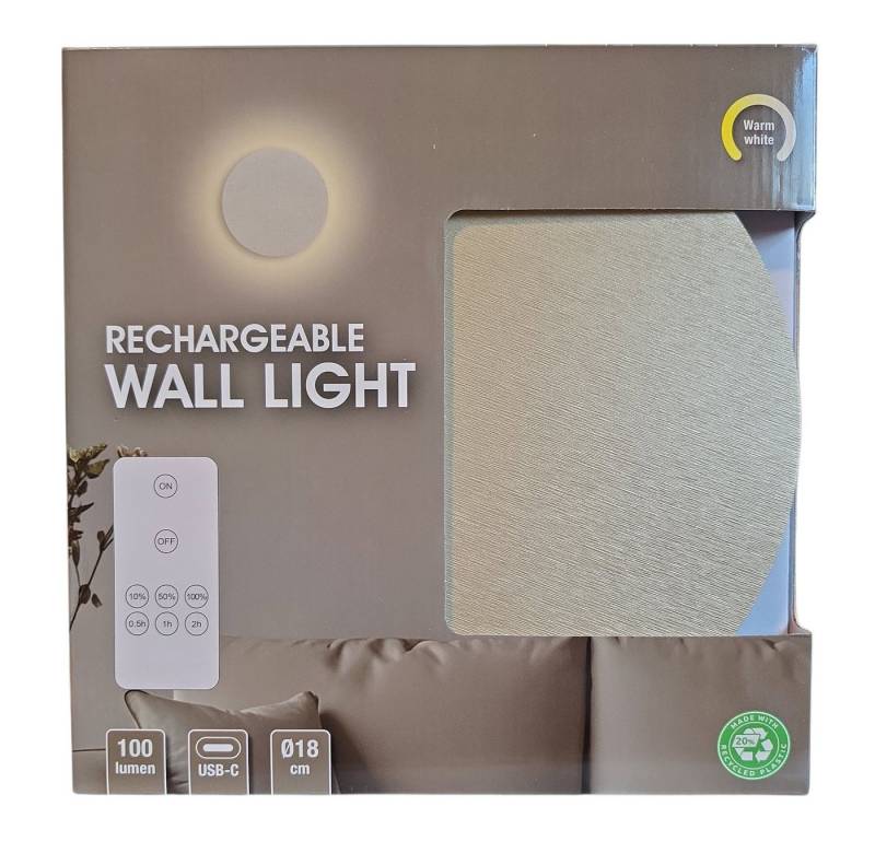 Spectrum LED Wandleuchte Wandleuchte aufladbar 18 cm 100 Lumen, LED fest integriert Spectrum LED Wandleuchte Wandleuchte aufladbar 18 cm 100 Lumen, LED fest integriert von Spectrum