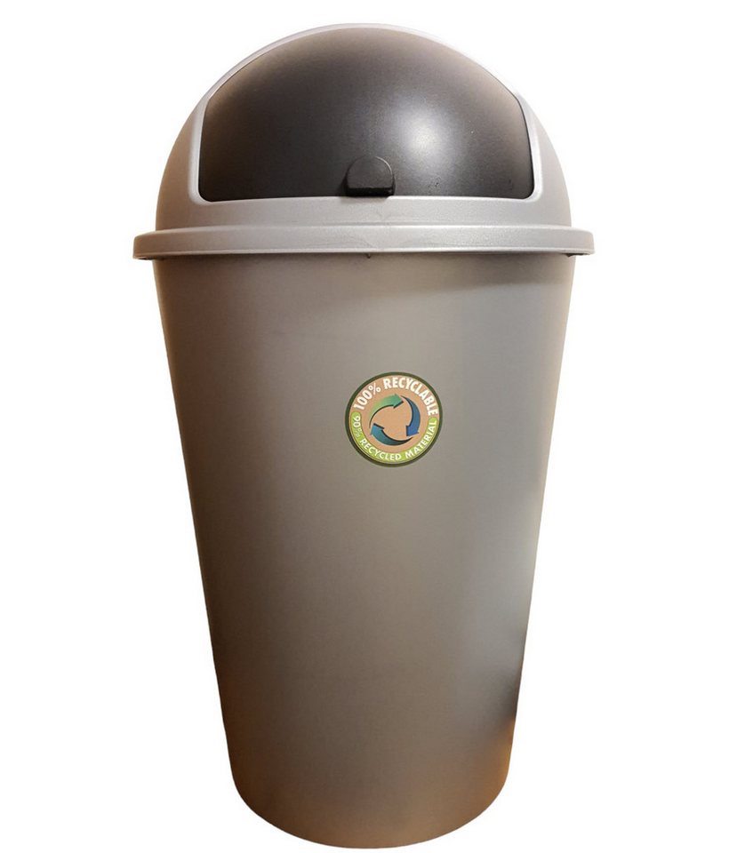 Spectrum Mülleimer Mülleimer mit Schiebedeckel 50 Liter von Spectrum