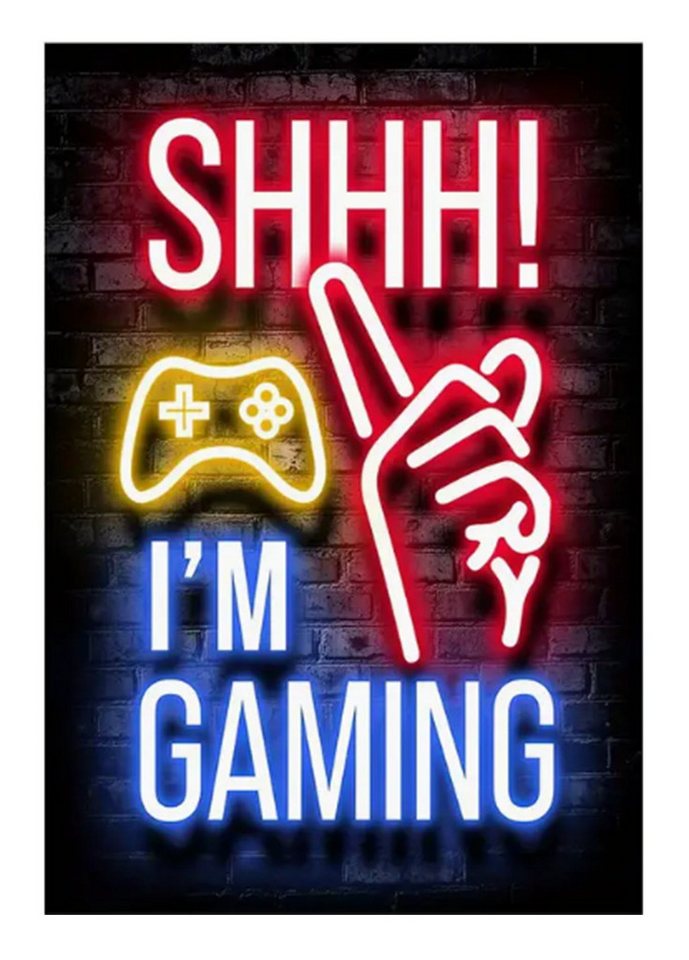 Spectrum Poster Neon-Spielplakat Leinwandgemälde Poster 60 x 40 cm von Spectrum