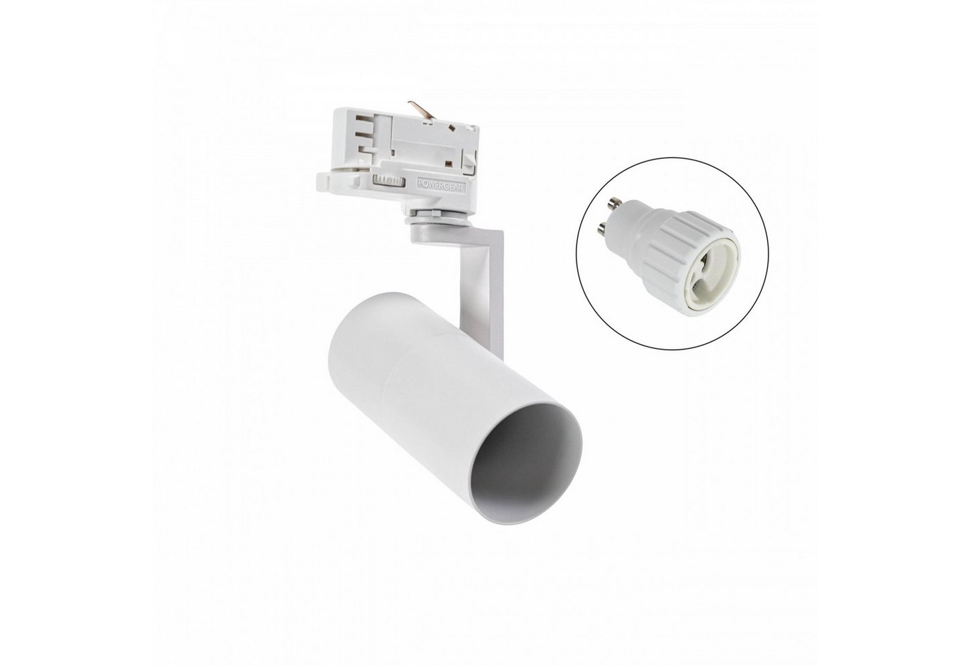 Spectrum Schienensystem-Leuchten LED 3-Phasen Stromschienenstrahler GU10 Spot IP20 max. 50W verstellbar, 17.2 cm, verstellbar von Spectrum