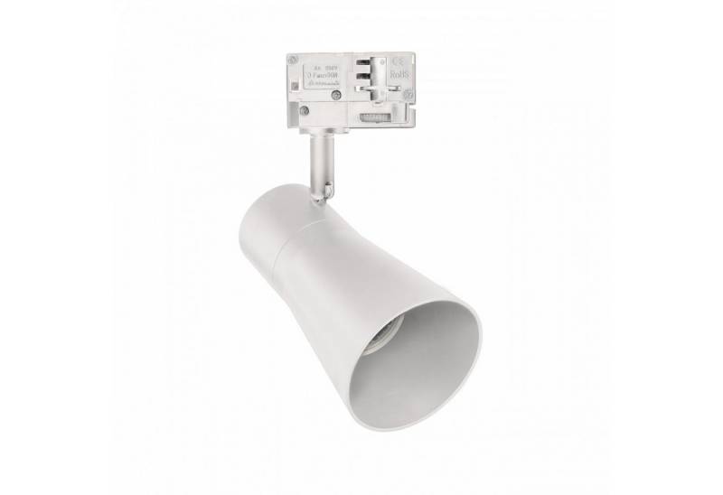 Spectrum Schienensystem-Leuchten LED 3-Phasen Stromschienenstrahler GU10 Spot max. 10W weiß verstellbar, 18 cm von Spectrum