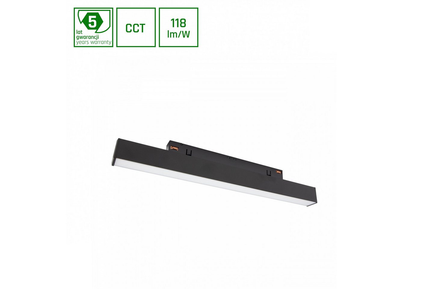 Spectrum Schienensystem-Leuchten LED SYSTEM Shift LineS 8W 48V Schienensystem 100° 940lm 2700-4000K CCT, 30.4 cm, 48V Schienensystem, CCT Spectrum Schienensystem-Leuchten LED SYSTEM Shift LineS 8W 48V Schienensystem 100° 940lm 2700-4000K CCT, 30.4 cm, 48V Schienensystem, CCT von Spectrum
