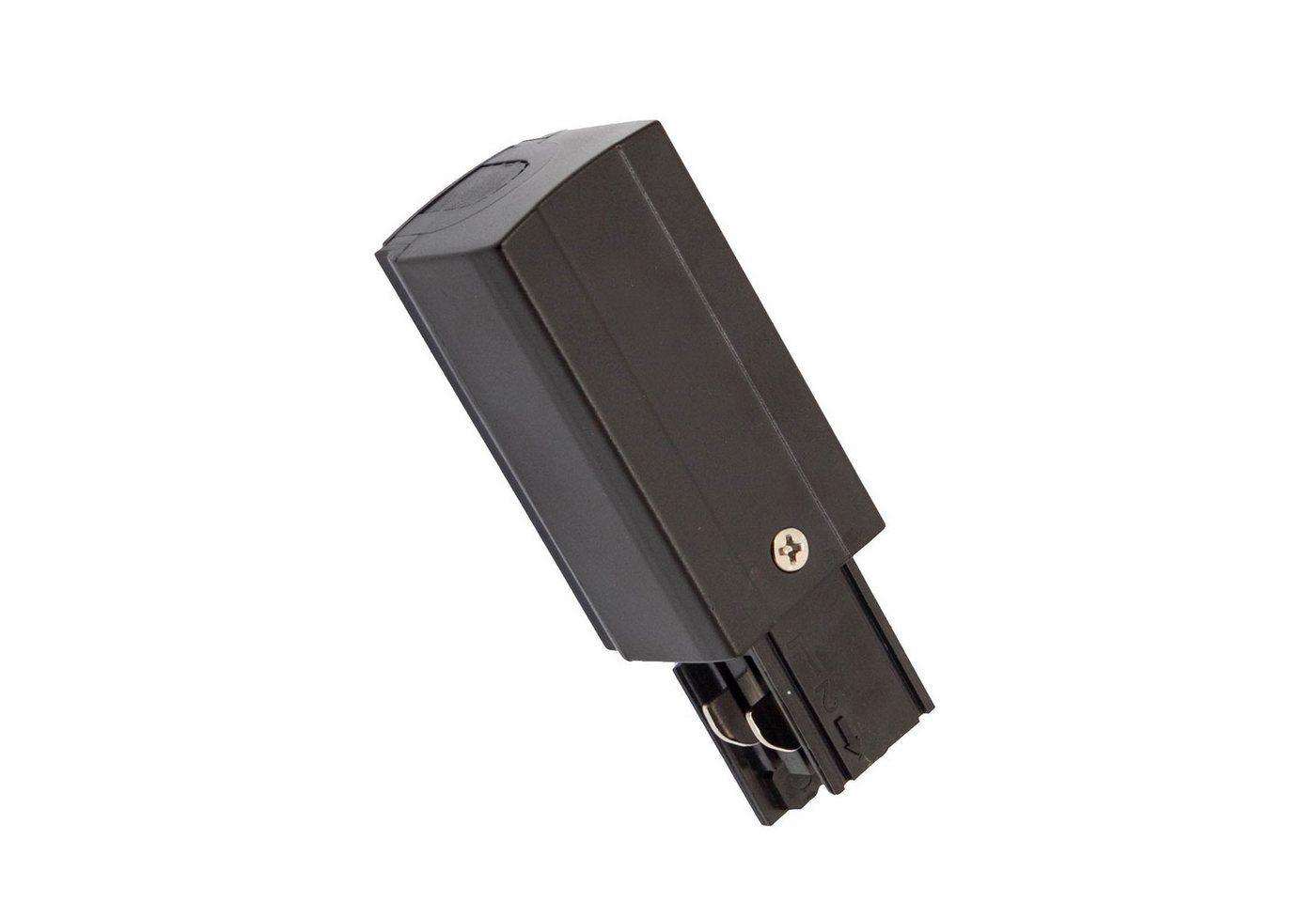 Spectrum Schienensystem-Verbinder LED SPS 2 3-Phasen Stromschiene Einspeisung IP20 Schwarz links, 9.8 cm, Einspeisung von Spectrum