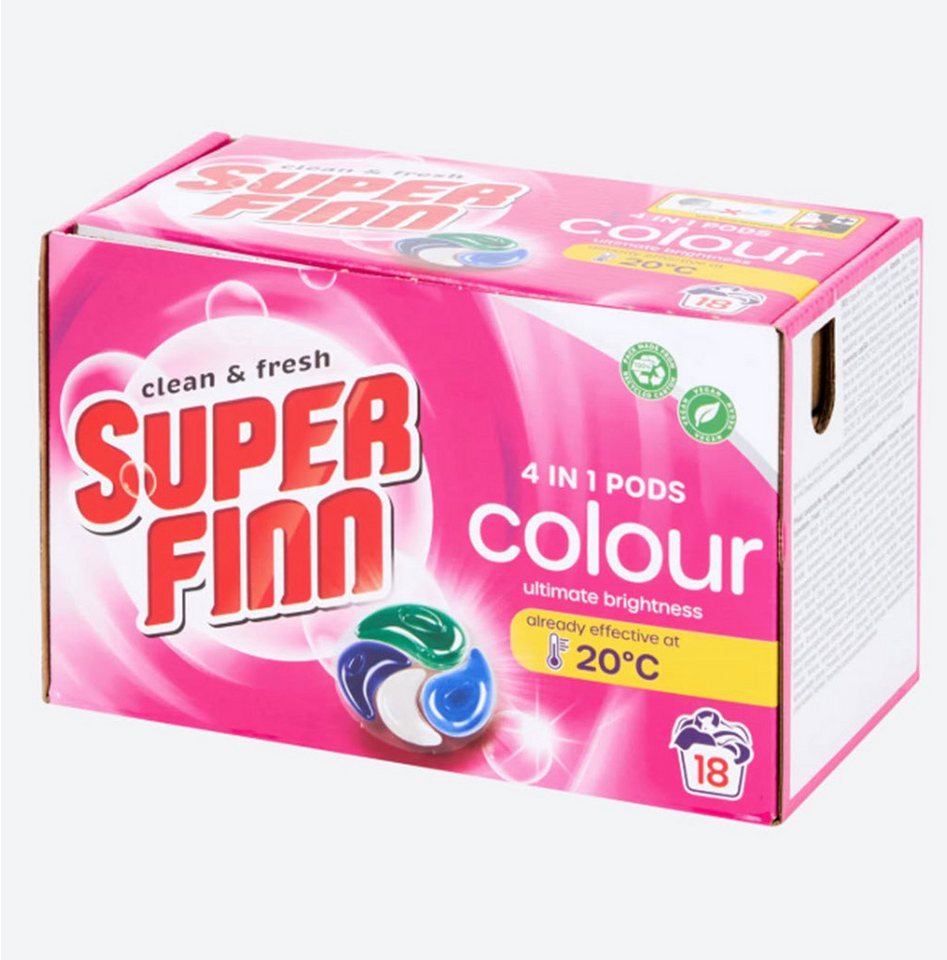 Spectrum Superfinn Waschmittelpods 18 Stück Color Colorwaschmittel von Spectrum