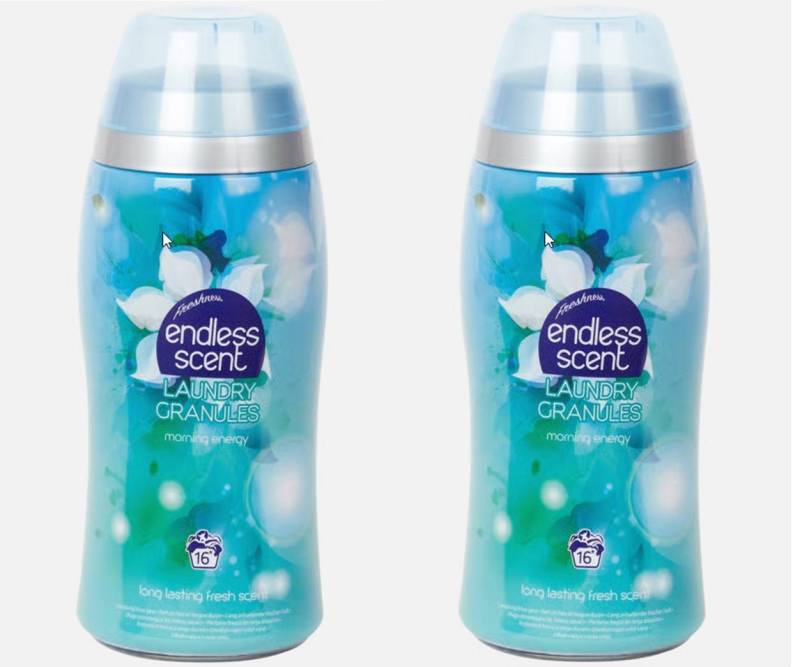 Spectrum Wäscheparfüm 2 Flaschen Endless Scent Waschparfüm je 275 g Wäschegranulat von Spectrum