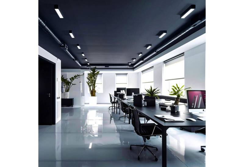 SpectrumLED Aufbauleuchte LED ALLDAY Deckenleuchte 125cm schwarz für 1 x T8 LED Röhre G13 120 cm von SpectrumLED