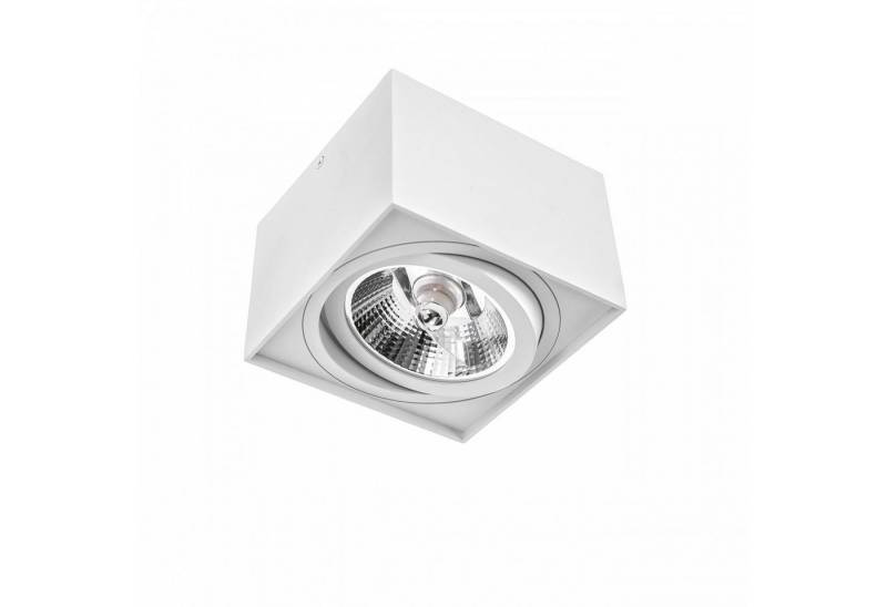 SpectrumLED Aufbauleuchte LED Chloe AR111 GU10 schwenkbar weiß Deckenleuchte IP20 max. 50W, ohne Leuchtmittel, Schwenkbar von SpectrumLED