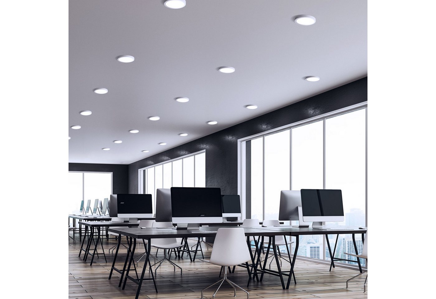 SpectrumLED Aufbauleuchte LED Panel Algine Einbauleuchte 12W rund 1500lm IP20 Neutralweiß 4000K, LED fest integriert, Neutralweiß, Deckenlampe SpectrumLED Aufbauleuchte LED Panel Algine Einbauleuchte 12W rund 1500lm IP20 Neutralweiß 4000K, LED fest integriert, Neutralweiß, Deckenlampe von SpectrumLED