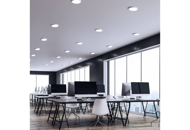 SpectrumLED Aufbauleuchte LED Panel Algine Einbauleuchte 12W rund 1500lm IP20 Neutralweiß 4000K, LED fest integriert, Neutralweiß, Deckenlampe von SpectrumLED