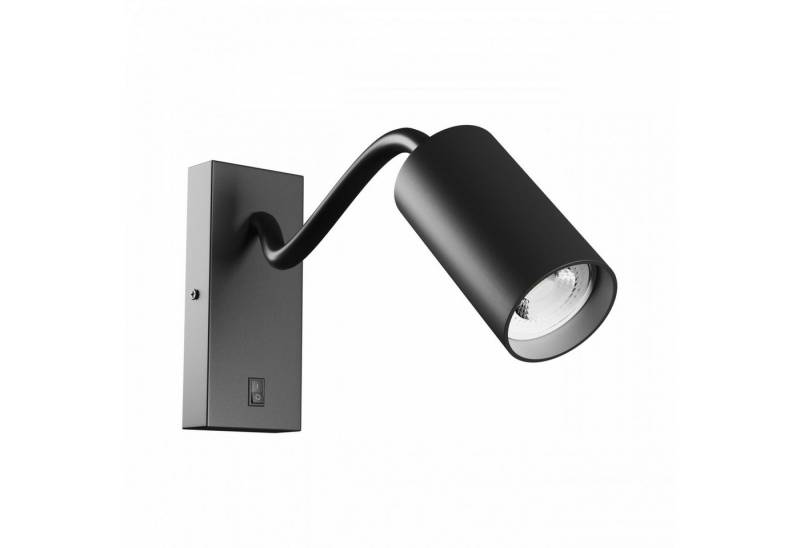 SpectrumLED Außen-Wandleuchte Wandleuchte SQUALLA VARIOSA FLEXI SWITCH GU10 Schalter schwarz max.10W, Flex-Arm flexibel verstellbar, mit Schalter von SpectrumLED