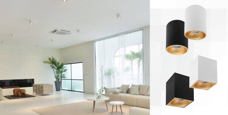 SpectrumLED Deckenleuchte LED Chloe Elemento GU10 schwarz Deckenleuchte IP20 max. 50W eckig, Elemento Reflektor kombinierbar von SpectrumLED
