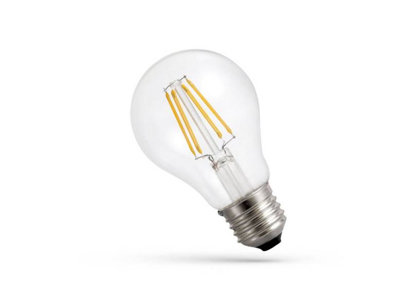 Spectrum LED-Leuchtmittel LED E27 A60 Filament klar 4W 230V Extra Warmweiß 340lm Birne 1800K, E27, Extra Warmweiß von Spectrum