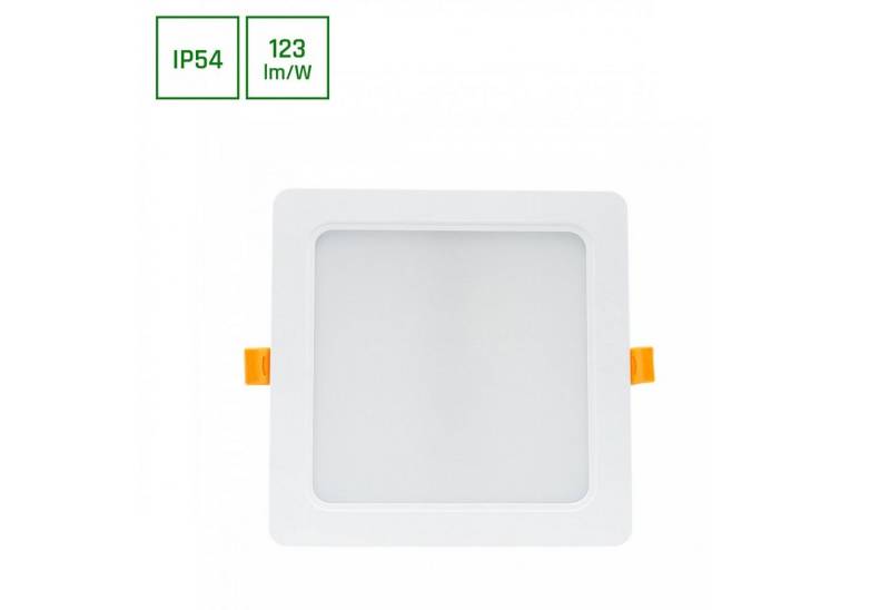 SpectrumLED LED Einbauleuchte Panel Einbauleuchte 18W 2200lm Badezimmerleuchte IP54 Neutral 4000K, LED fest integriert, Neutralweiß, Wasserfest von SpectrumLED