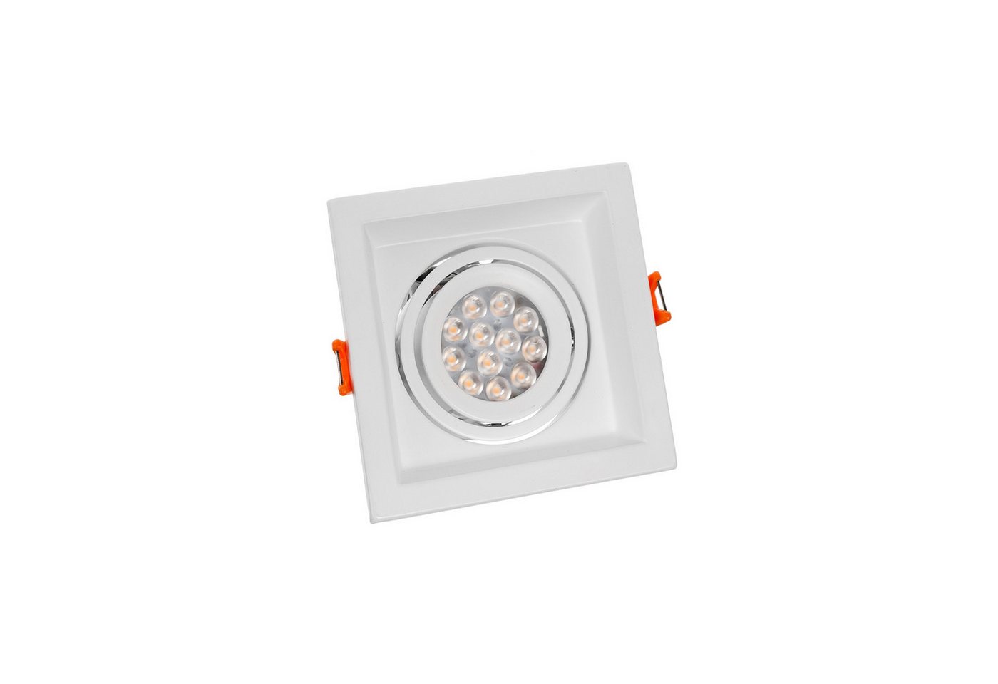 SpectrumLED LED Einbaustrahler LED GU10 Einbaustrahler Downlight IP20 max.10W schwenkbar weiß eckig, schwenkbar SpectrumLED LED Einbaustrahler LED GU10 Einbaustrahler Downlight IP20 max.10W schwenkbar weiß eckig, schwenkbar von SpectrumLED