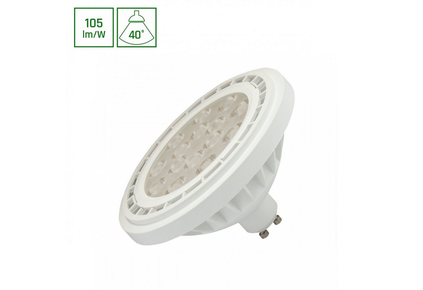 SpectrumLED LED-Leuchtmittel LED AR111 GU10 10W Reflektor 1050lm 40° weiß 230V Kaltweiß 6000K, GU10, Kaltweiß, AR111 von SpectrumLED