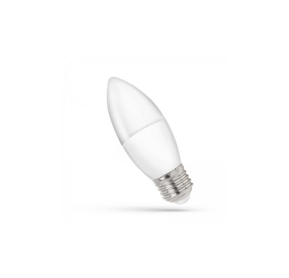 SpectrumLED LED-Leuchtmittel LED E27 C38 Kerzenform 8W = 57W 730lm 160° 230V Neutralweiß 4000K, E27, Neutralweiß von SpectrumLED