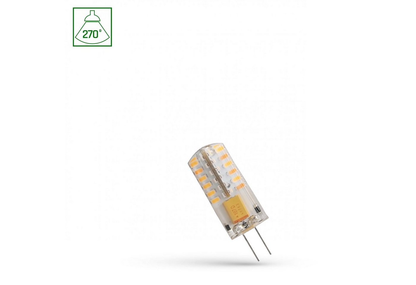 SpectrumLED LED-Leuchtmittel LED G4 2W = 17W Stiftsockellampe 165lm 12V 270° Warmweiß 3000K, G4, Warmweiß von SpectrumLED