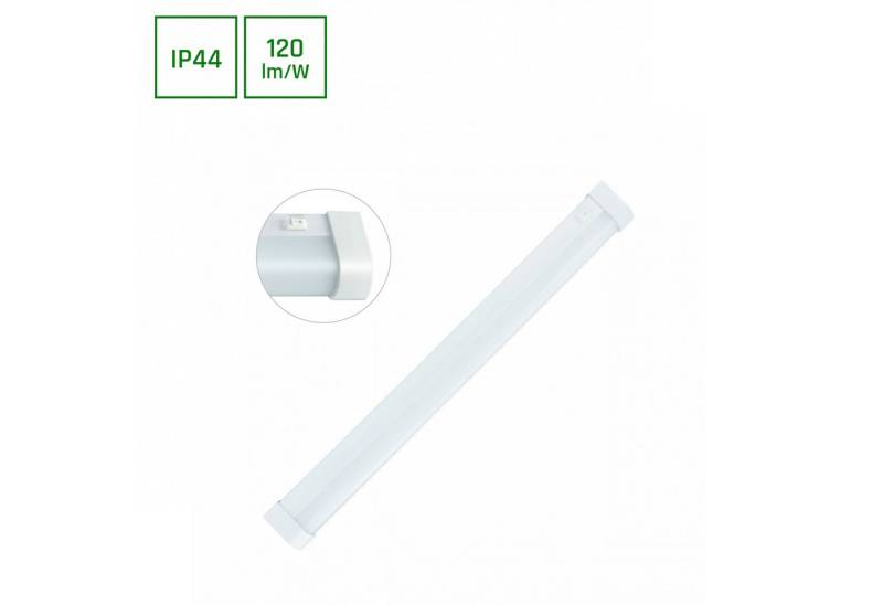 SpectrumLED LED Wandleuchte Badezimmerleuchte 15W rund 1800lm weiß IP44 mit Schalter Neutral 4000K, JA, Neutralweiß, Schutzart IP44, Mit Ein-/ Ausschalter, Spritzwassergeschützt von SpectrumLED