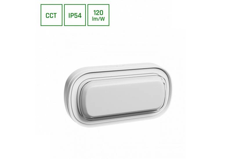 SpectrumLED Wandleuchte LED PASTILO 10W Wandleuchte 120° 1200lm 230V IP54 IK10 2700-6000K CCT, CCT, CCT, IP54, IK10 von SpectrumLED