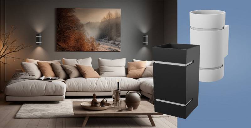 SpectrumLED Wandleuchte LED Wandleuchte SQUALLA LUMO G9 IP20 eckig schwarz Up & Down max. 6W, Up & Down von SpectrumLED