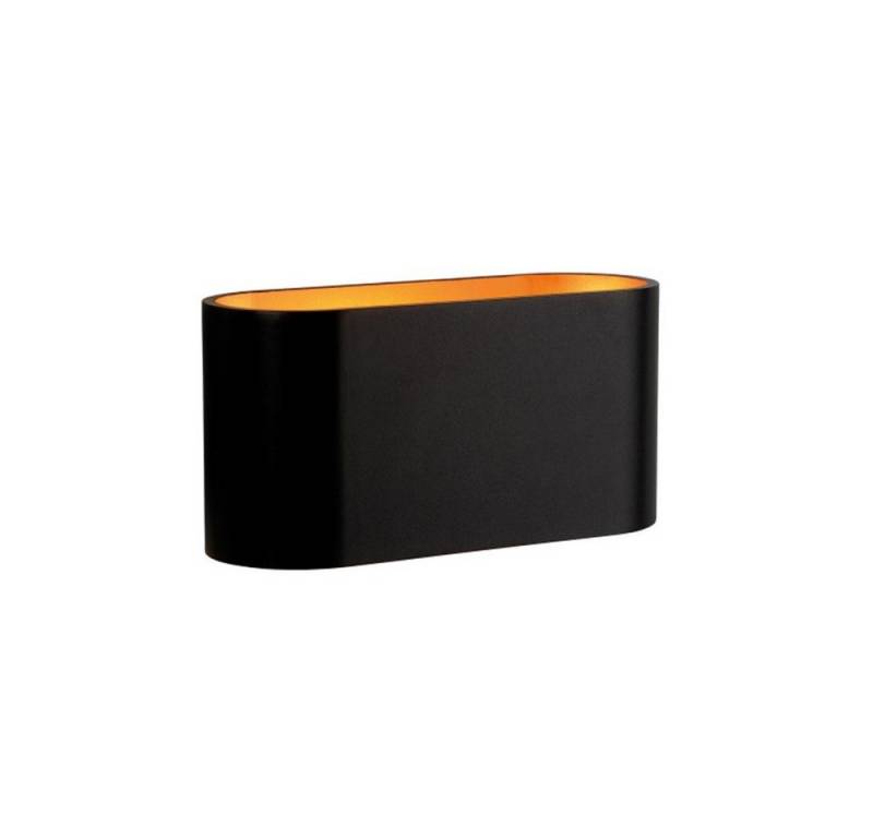 SpectrumLED Wandleuchte LED Wandleuchte Squalla G9 schwarz matt & Gold IP20 Up & Down max. 6W, Up & Down, auf & ab, oval von SpectrumLED