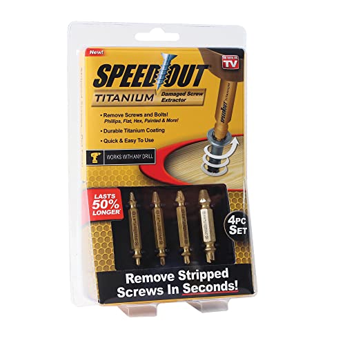 SpeedOut Schraubenausdreher-Set, Kobalt beschädigte Schrauben, 4-teiliges Set von Ontel