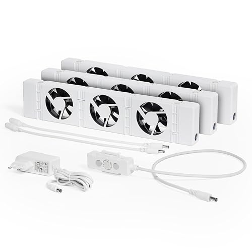 SpeedComfort Trio-pack Set 3-Stück: Smartes Heizgebläse für Heizungen - Langlebiger Heizverstärker für Unterheizungen und Heizkörper - zum Sparen von Energie und Heizkosten von SpeedComfort