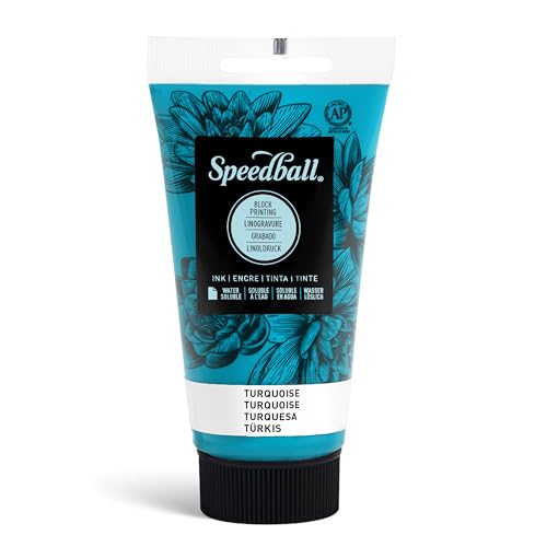 Speedball 003509 75 cc wasserlösliche Blocktinte, Holz, Türkis/Ausflug, einfarbig (Getaway Solids), 2.5 FL oz Speedball 003509 75 cc wasserlösliche Blocktinte, Holz, Türkis/Ausflug, einfarbig (Getaway Solids), 2.5 FL oz von Speedball
