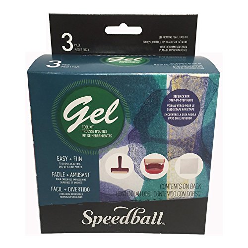Speedball Gel-Druck-Werkzeug-Set, Gel-Druckplatte, Pop-In Weichgummi-Brayer, roter Baron-Baren, Blockdruck, Druckherstellung, Geschenk, Kunsthandwerk-Werkzeug, Zubehör, Monotyp-Druck, Scrapbooking, von Speedball
