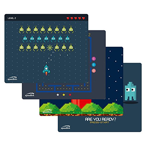 Speedlink Vinpad Mousepad SL-620702 rutschfeste Unterseite Glatte Mausbewegung Retro Design von Speedlink