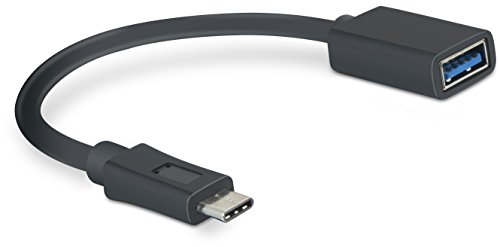 Speedlink Adapterkabel USB-C auf USB-A - USB-C to USB-A Adapter Cable (zum Synchronisieren und Aufladen - USB SuperSpeed - Extrem schnelle Datenübertragung mit bis zu 5 Gbit/s) Kabellänge 10 cm schwarz von Speedlink