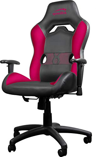 Speedlink LOOTER Gaming Chair - Gaming optimierter Stuhl mit verstellbarer Rückenlehne, Kunstleder, schwarz-pink von Speedlink
