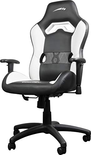 Speedlink LOOTER Gaming Stuhl – höhenverstellbar – einstellbarer Neigungswinkel von 90 bis 110° – Kunstleder, Schwarz/Weiß von Speedlink