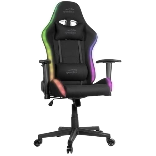 Speedlink REGYS RGB Gaming Chair – Schreibtischstuhl für Gamer, höhenverstellbar, mit Beleuchtung, schwarz von Speedlink